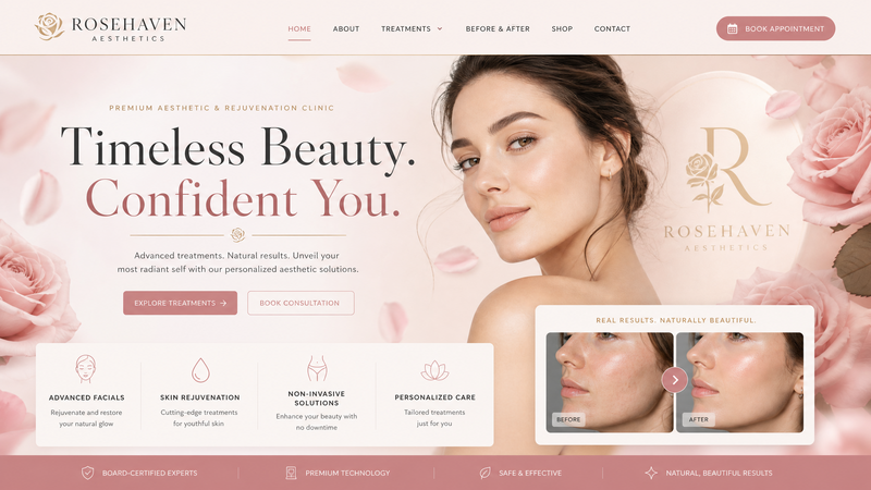 Rosemed Aesthetics Website